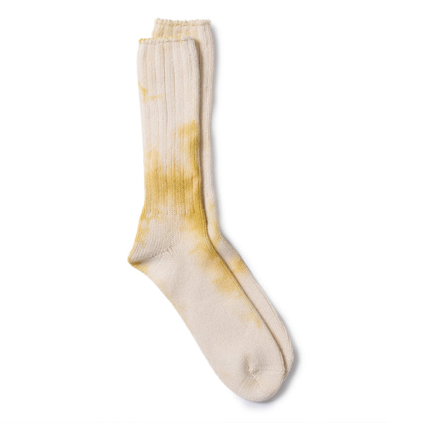 Anonymous Ism Uneven Dye Crew Sock Gold-Socks-Clutch Cafe