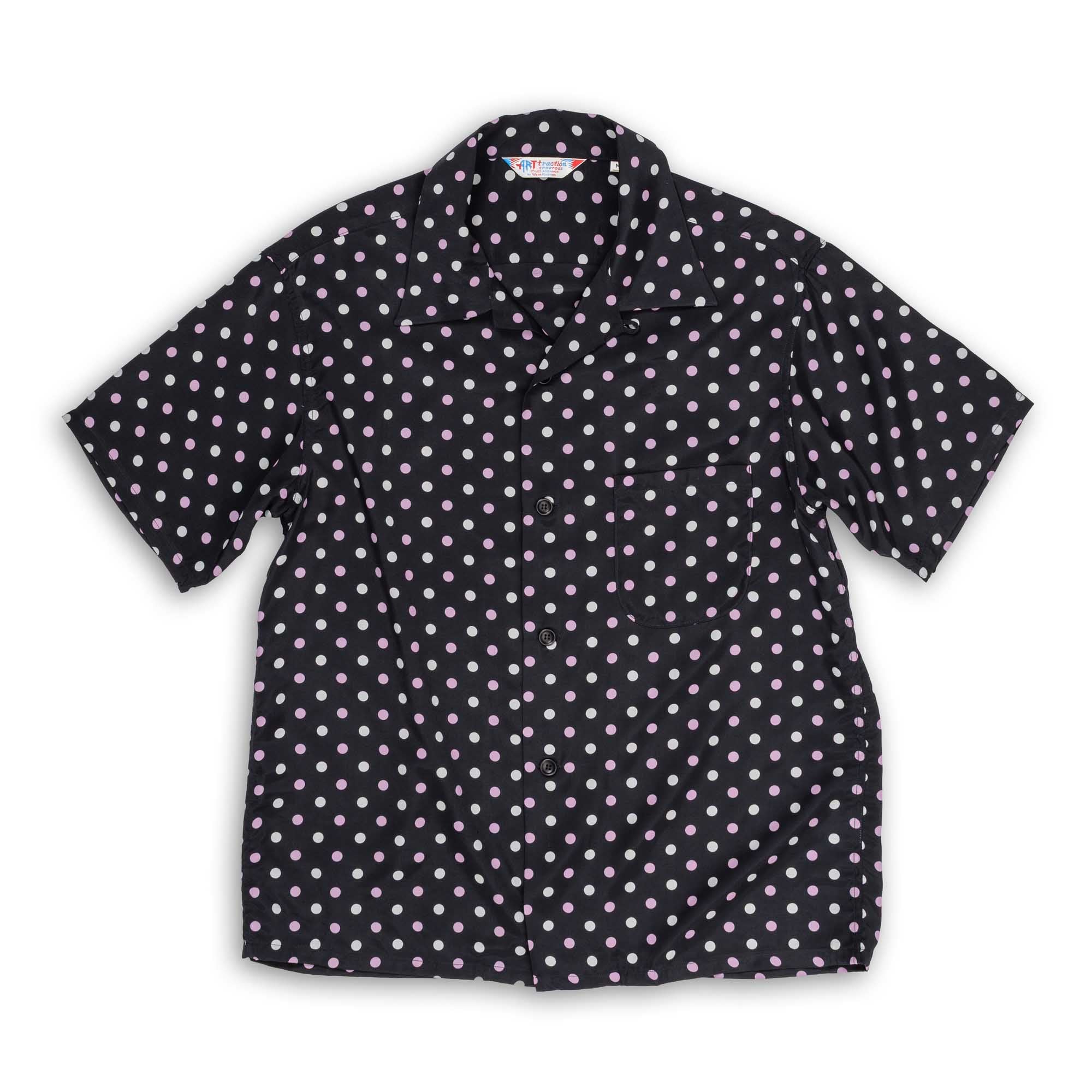 Attractions Dual Dots Rayon Shirt S/S-Shirt-Clutch Cafe