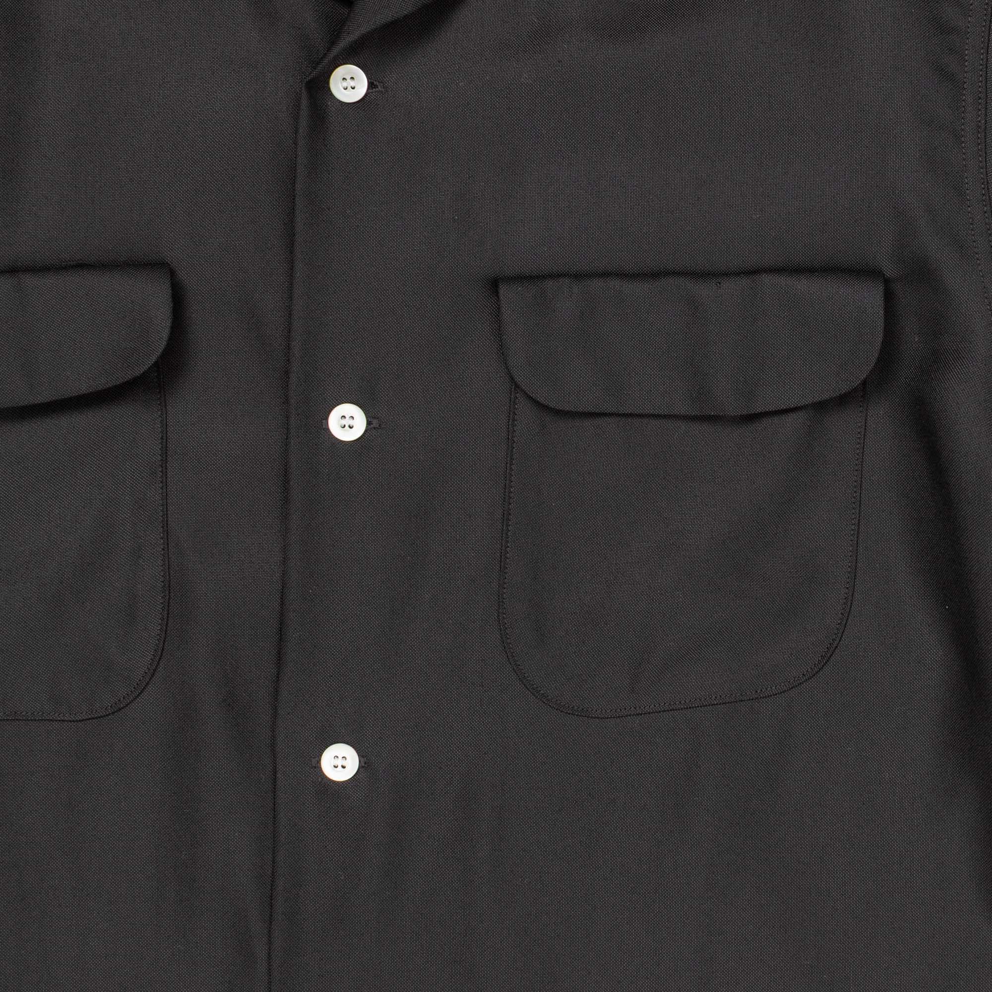 Attractions Flap Pocket Rayon Shirt S/S Black-Shirt-Clutch Cafe