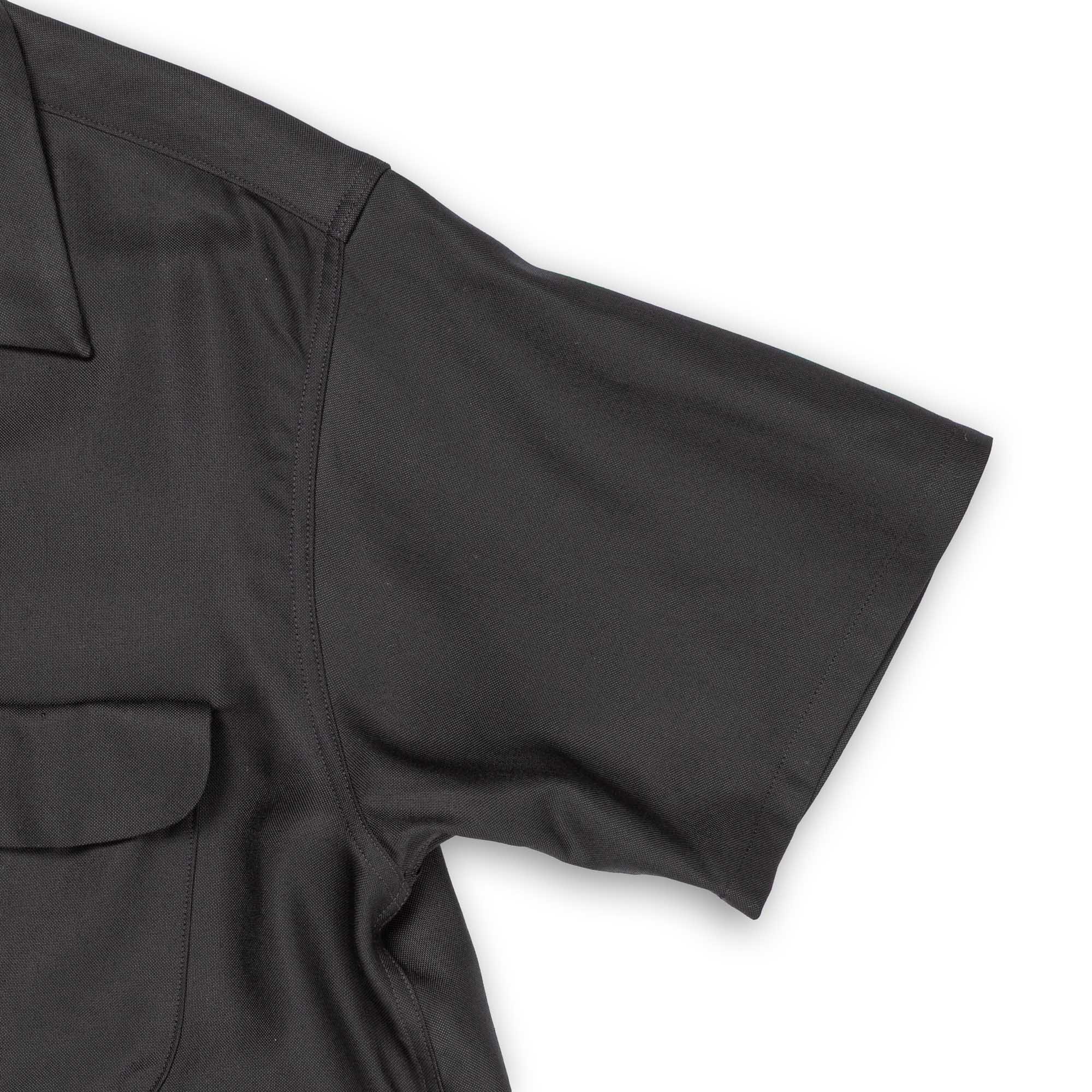 Attractions Flap Pocket Rayon Shirt S/S Black-Shirt-Clutch Cafe