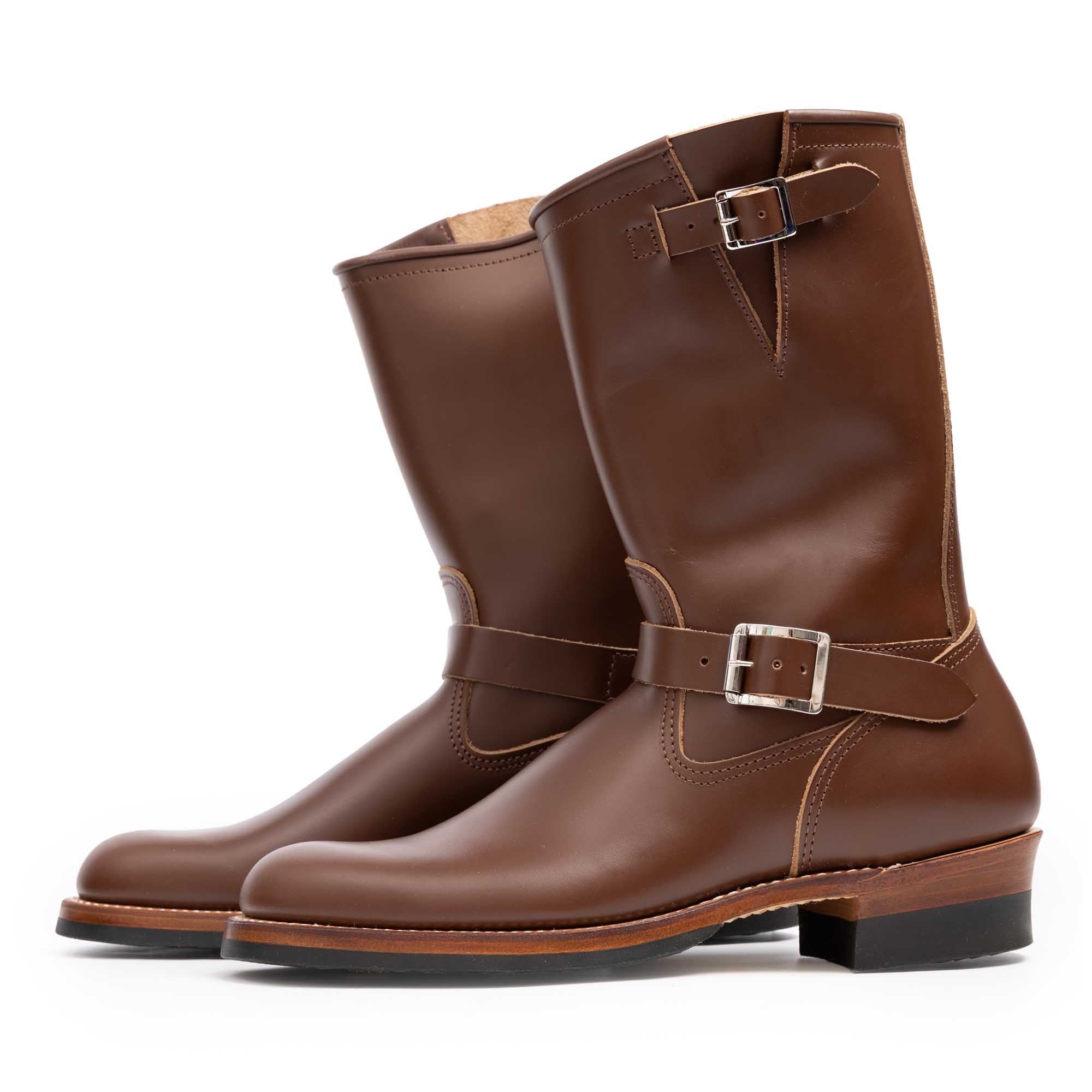 Attractions Lot.269SP Steerhide Engineer Boots Brown×Nickel-Boots-Clutch Cafe