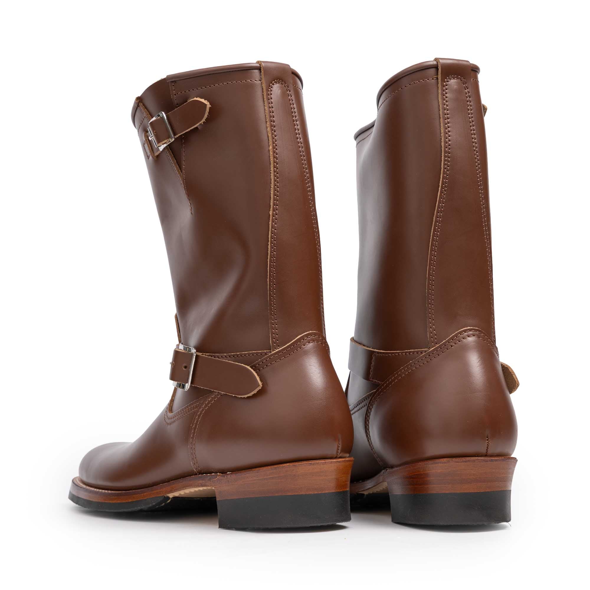 Attractions Lot.269SP Steerhide Engineer Boots Brown×Nickel-Boots-Clutch Cafe