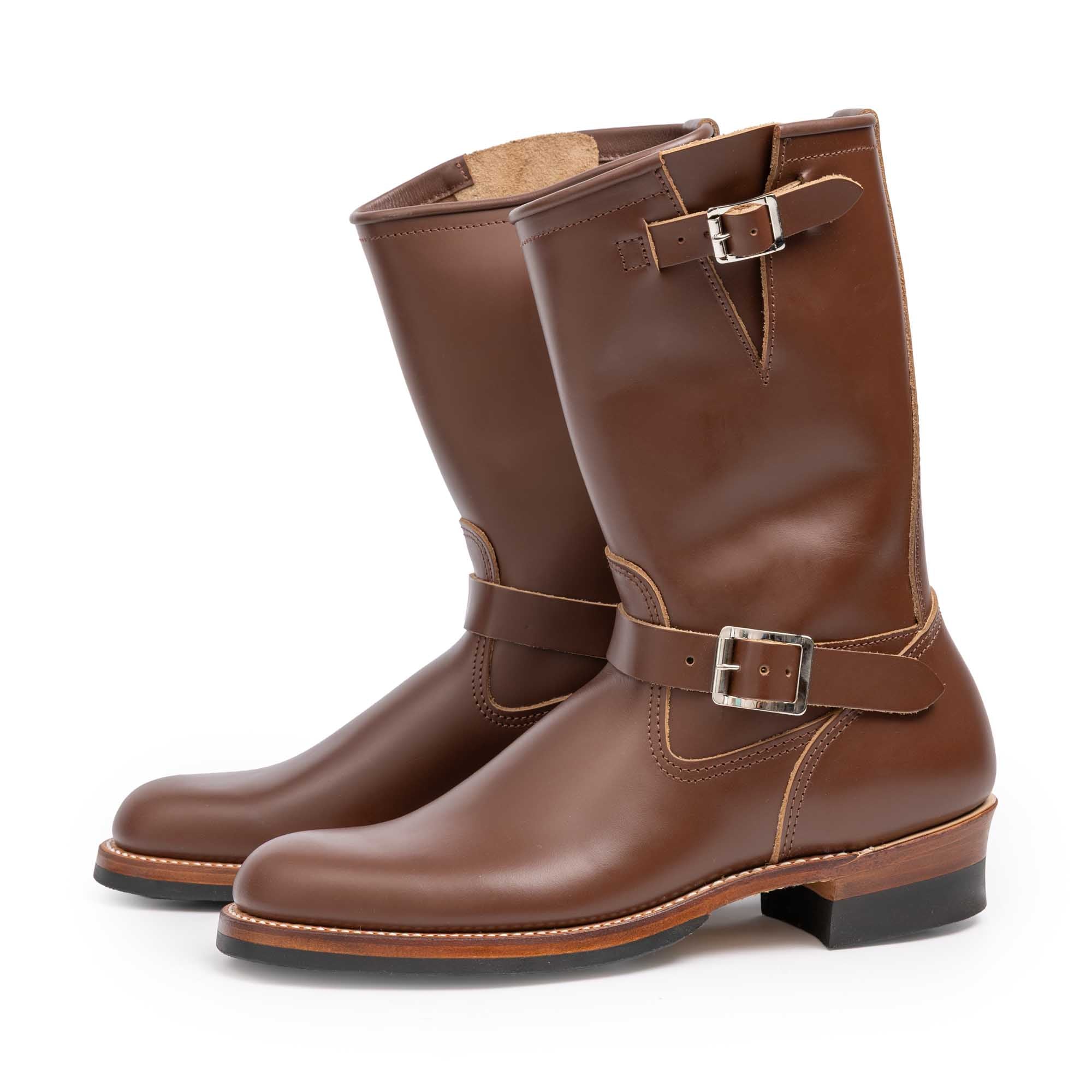Attractions Lot.269SP Steerhide Engineer Boots Brown×Nickel-Boots-Clutch Cafe
