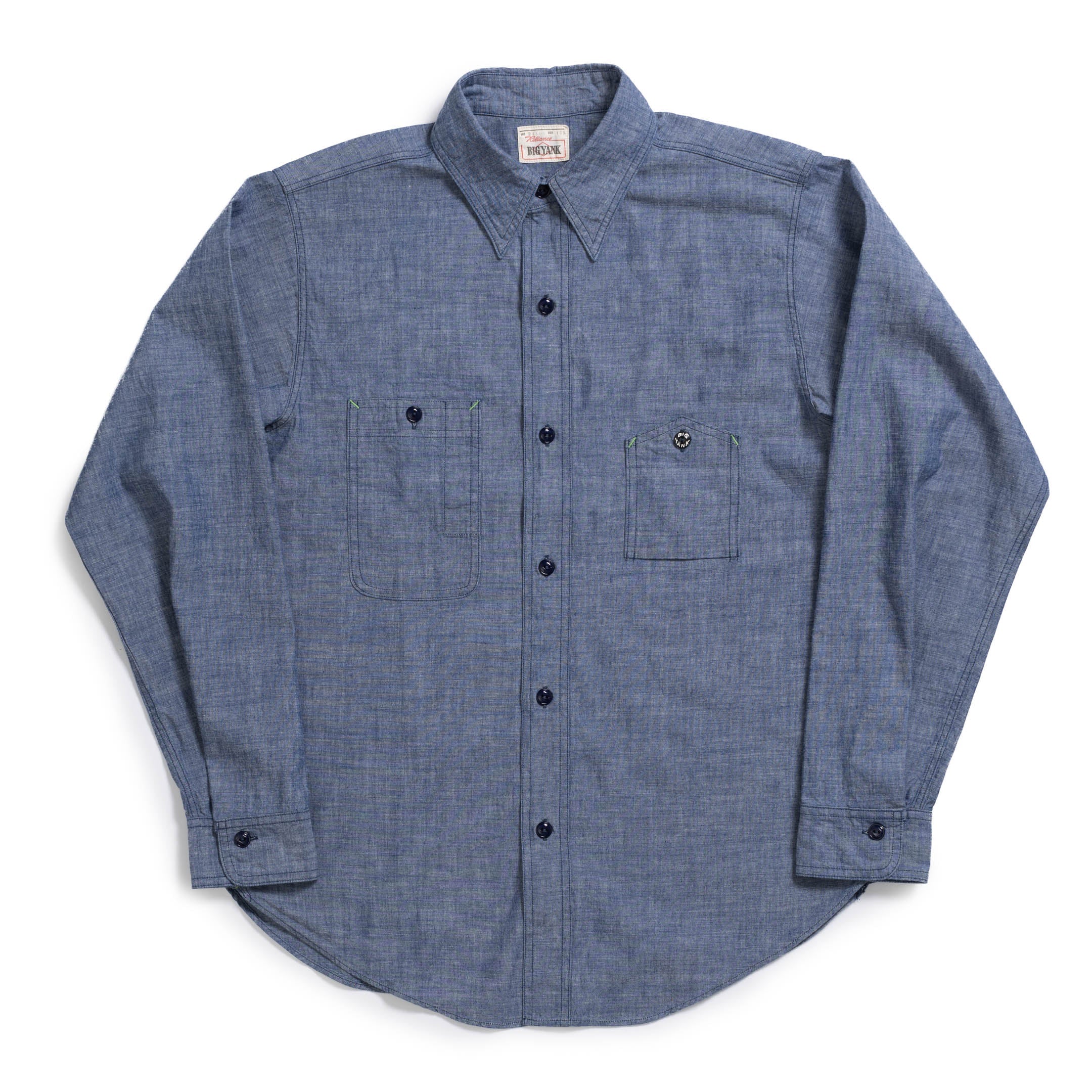 Big Yank "23105 1942 Original Chambray" Shirt Indigo-Shirt-Clutch Cafe