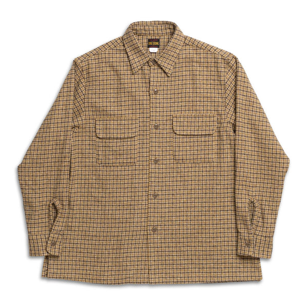 Big Yank Roger Shirt Plaid Cotton Tweed Brown-Shirt-Clutch Cafe