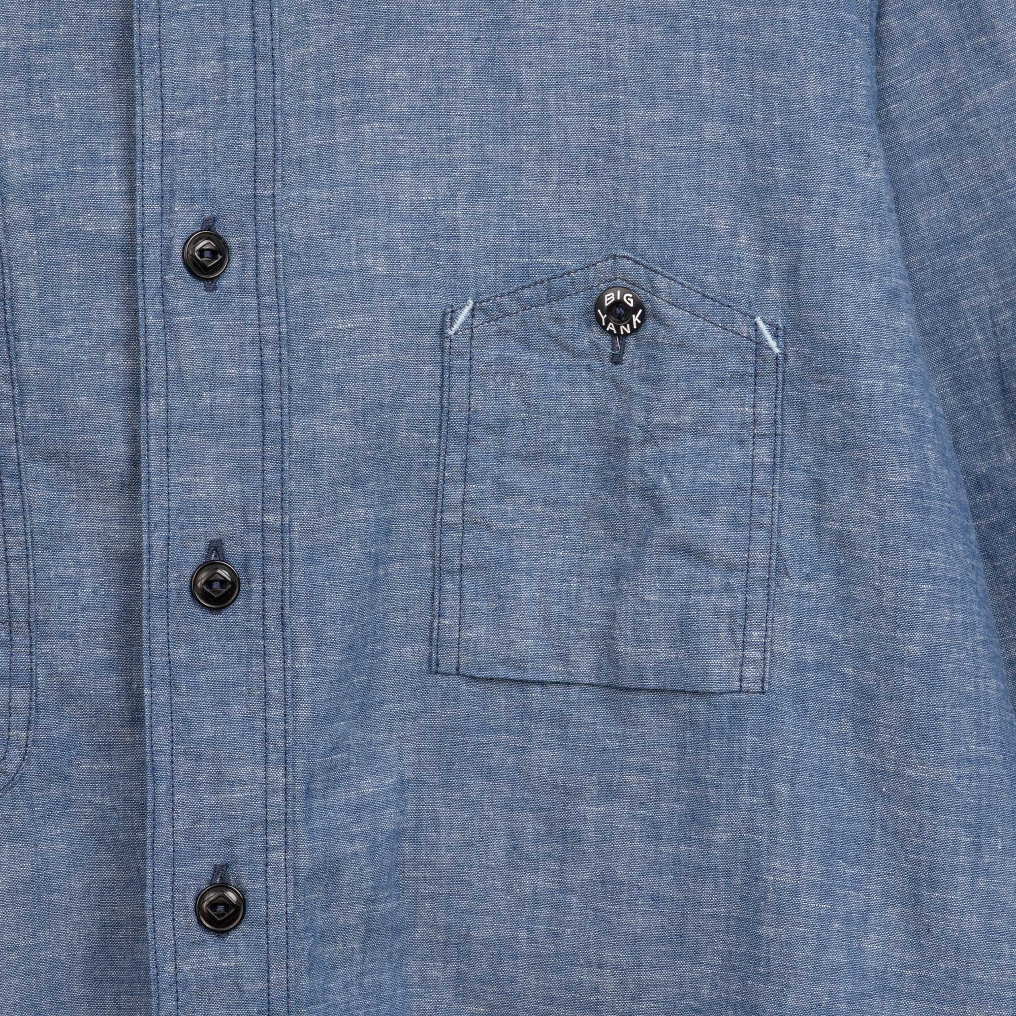 Big Yank Y1942 Original Chambray Shirt Indigo-Shirt-Clutch Cafe