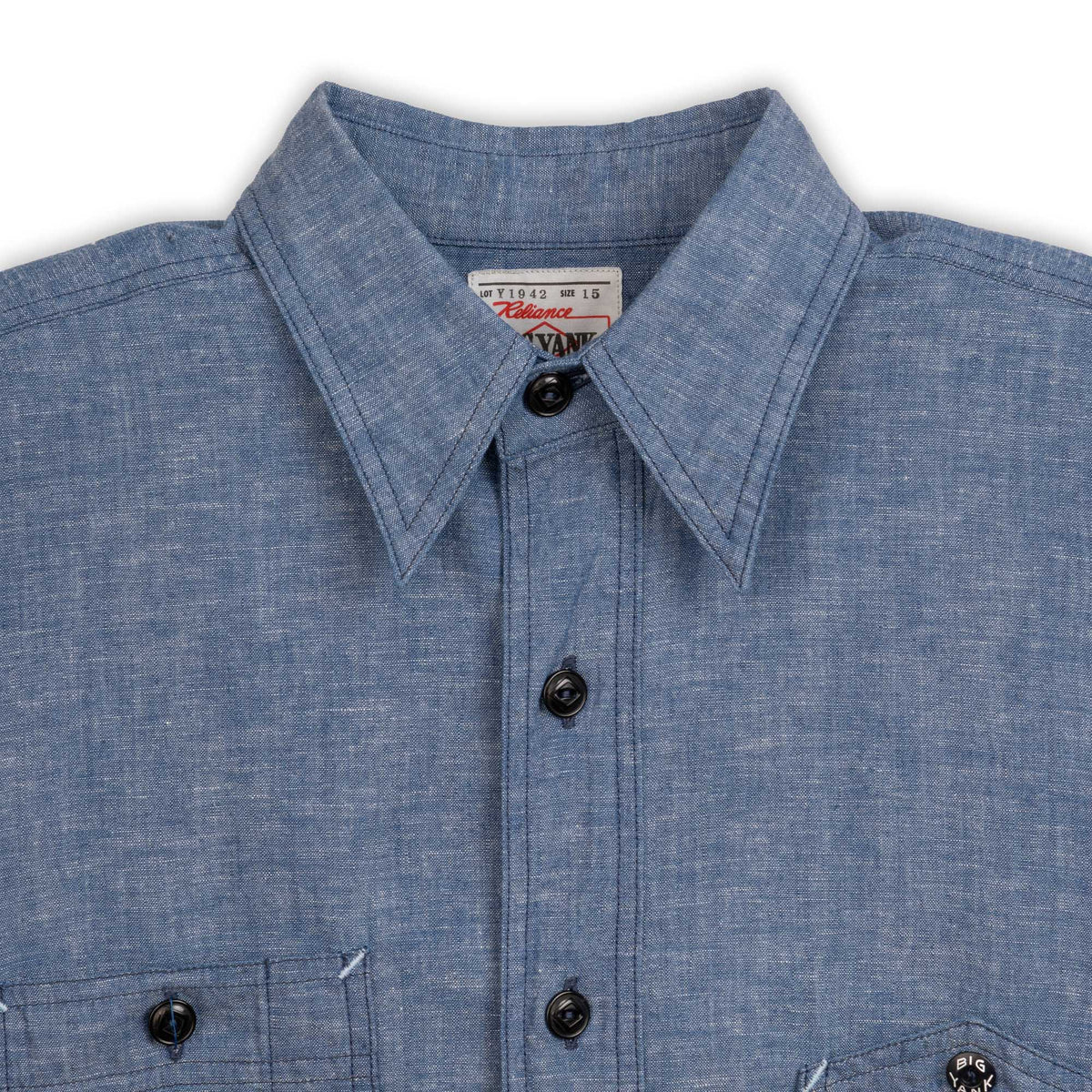 Big Yank Y1942 Original Chambray Shirt Indigo-Shirt-Clutch Cafe