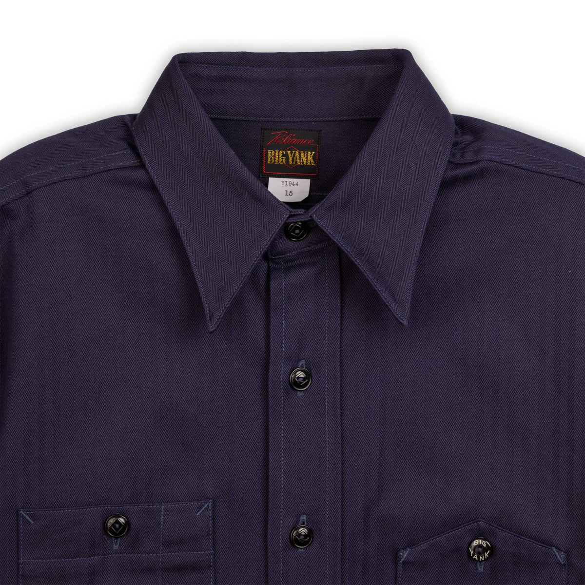 Big Yank Y1944 HBT Shirt Navy-Shirt-Clutch Cafe