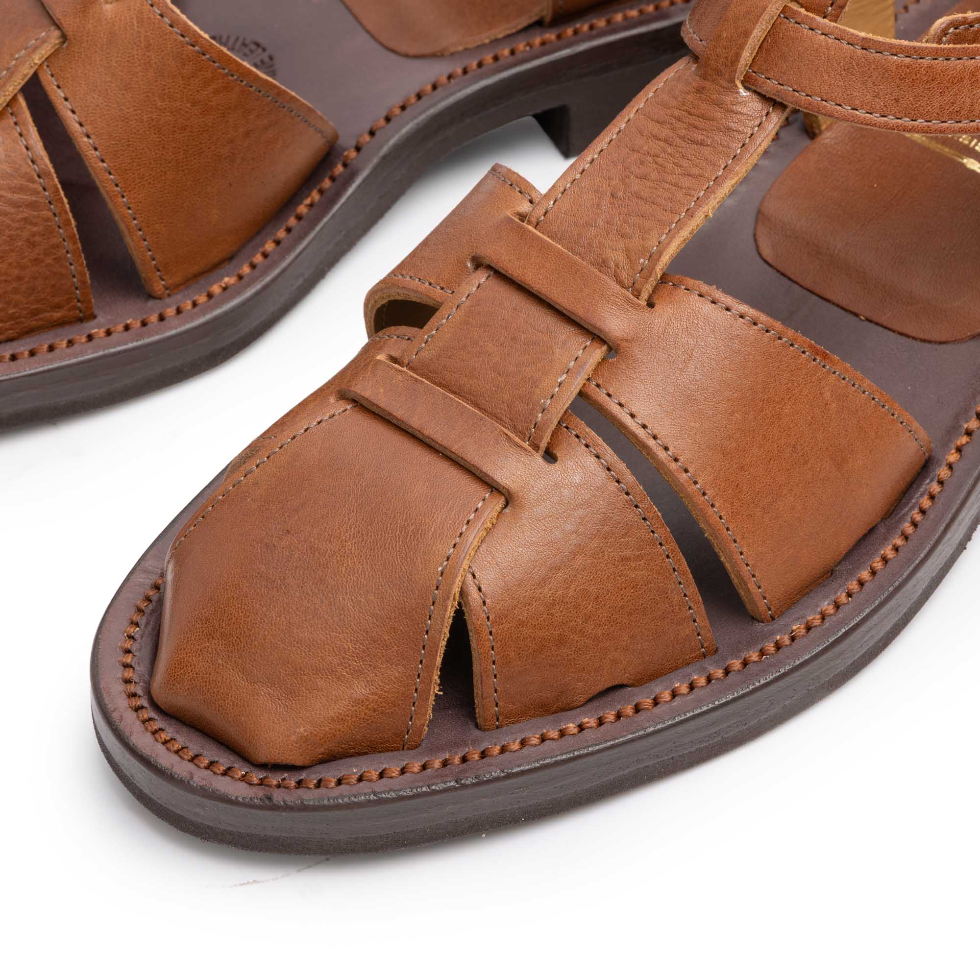 Bruschetta By Brass Shoe Co. Orleans BC1 Brown Vachetta-Clutch Cafe