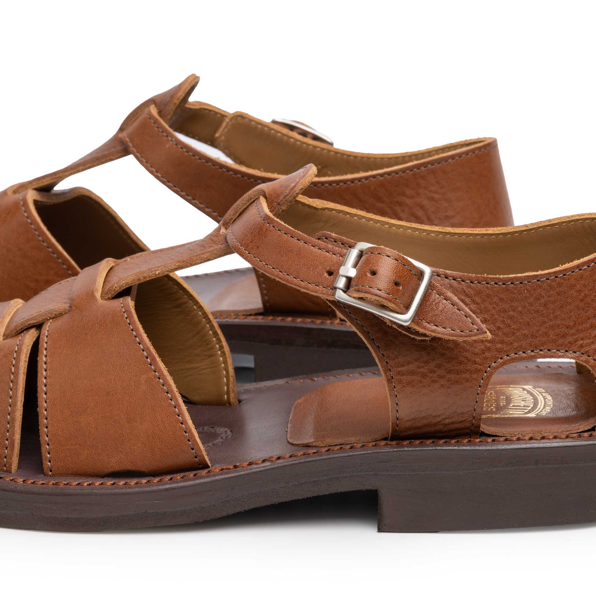 Bruschetta By Brass Shoe Co. Orleans BC1 Brown Vachetta-Clutch Cafe
