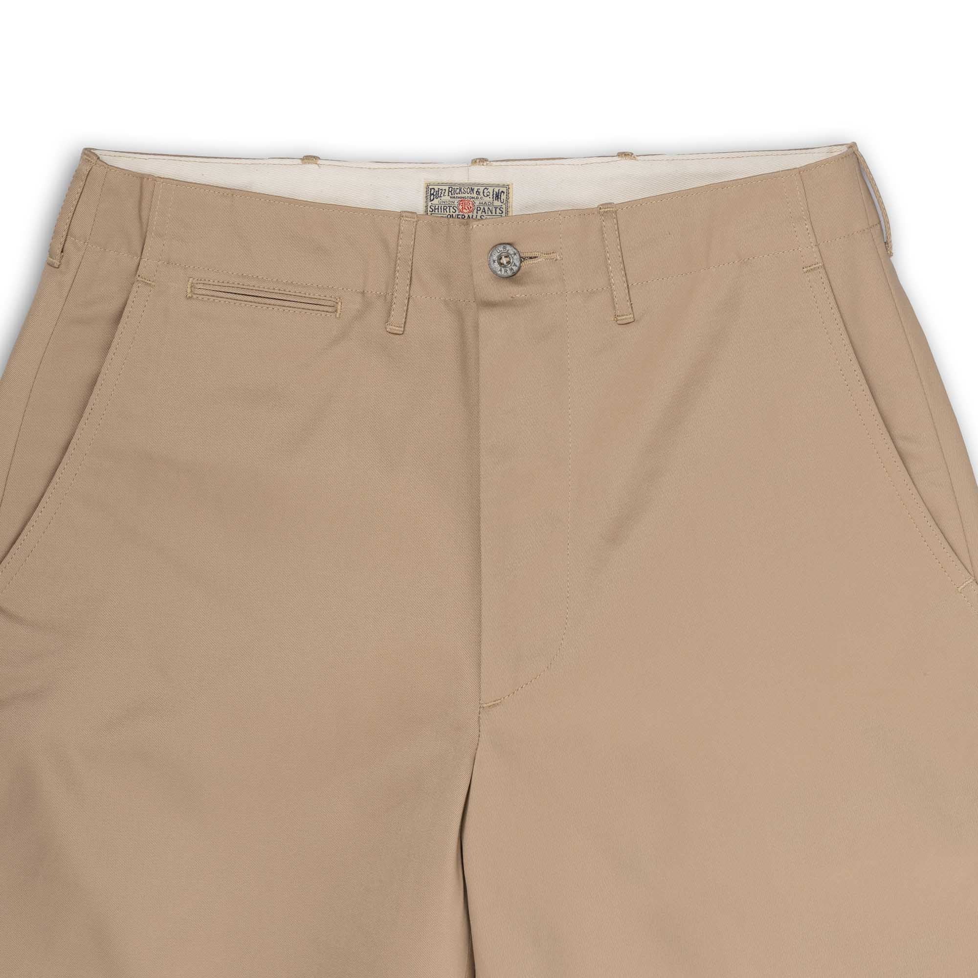 Buzz Rickson's 1945 Mod Chino Shorts Beige-Shorts-Clutch Cafe
