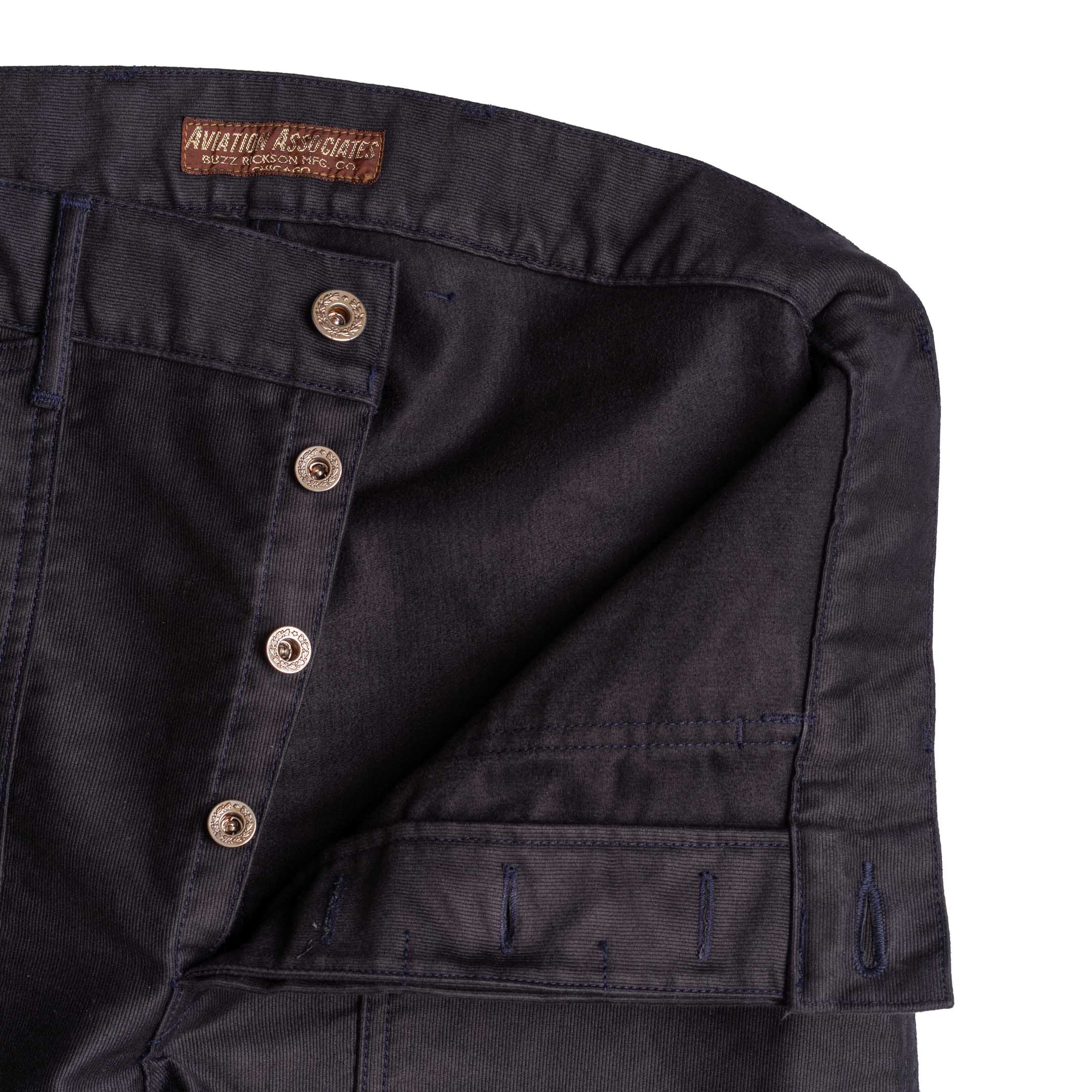 Buzz Rickson's Aviation Associates Jungle Cloth Army Working Trousers Navy-Trousers-Clutch Cafe