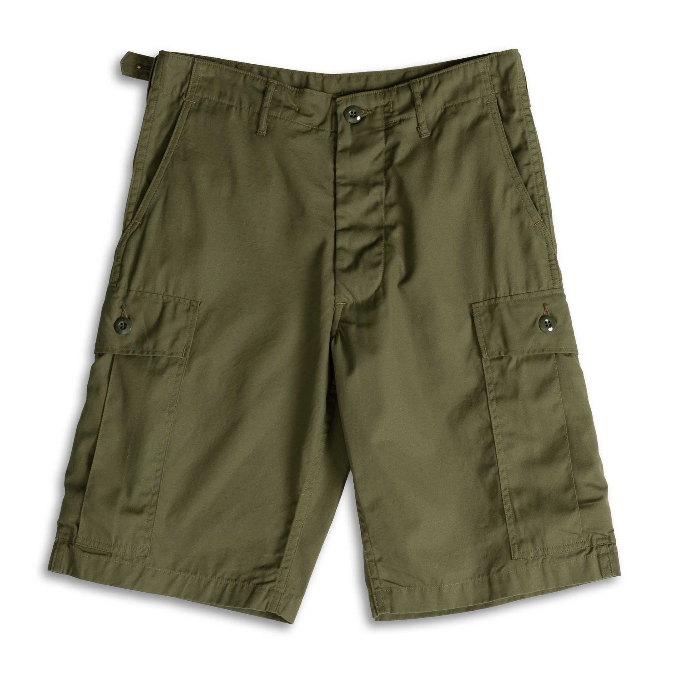 Buzz Rickson's Combat Tropical Shorts Olive-Shorts-Clutch Cafe