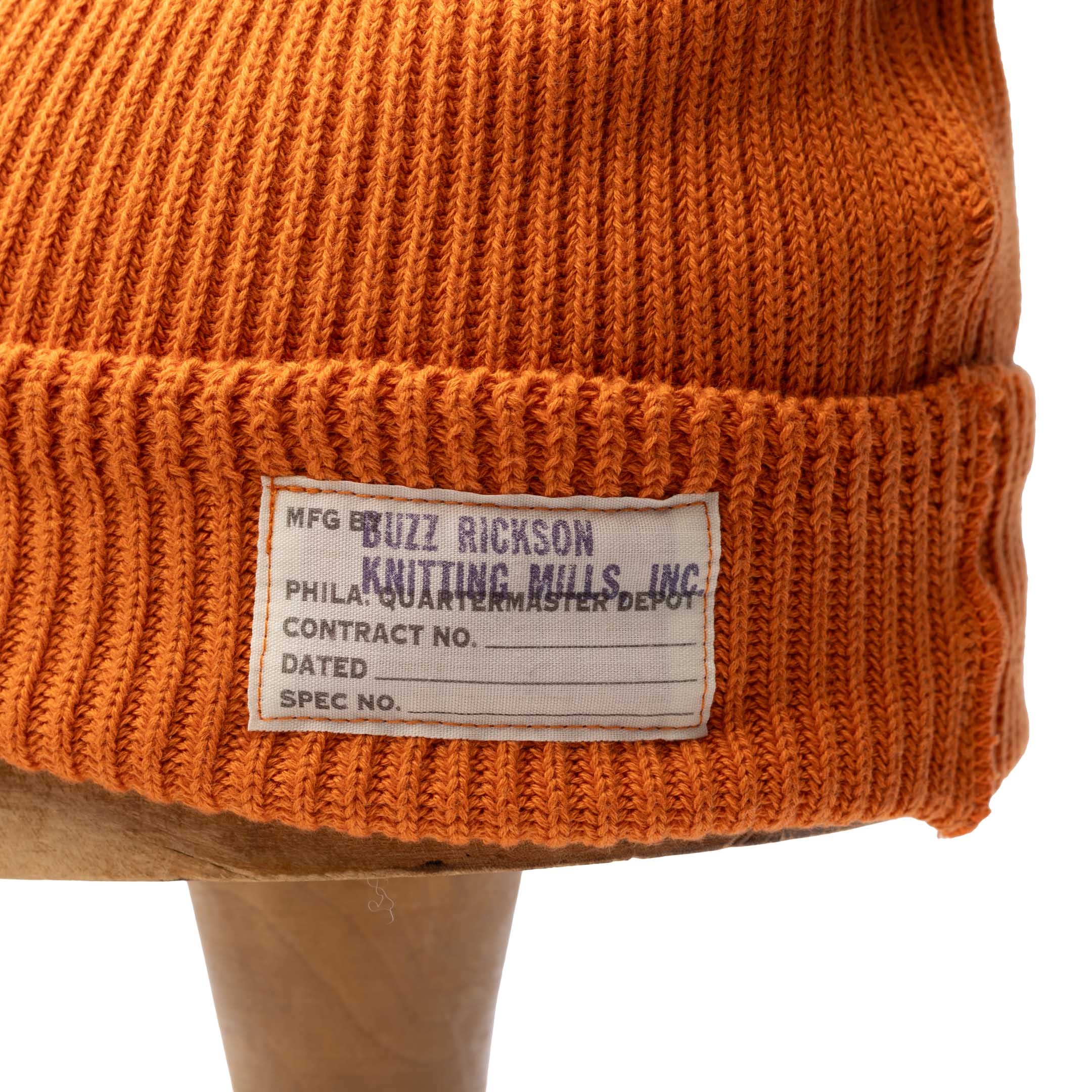 Buzz Rickson's Cotton Watch Cap Orange-Hat-Clutch Cafe