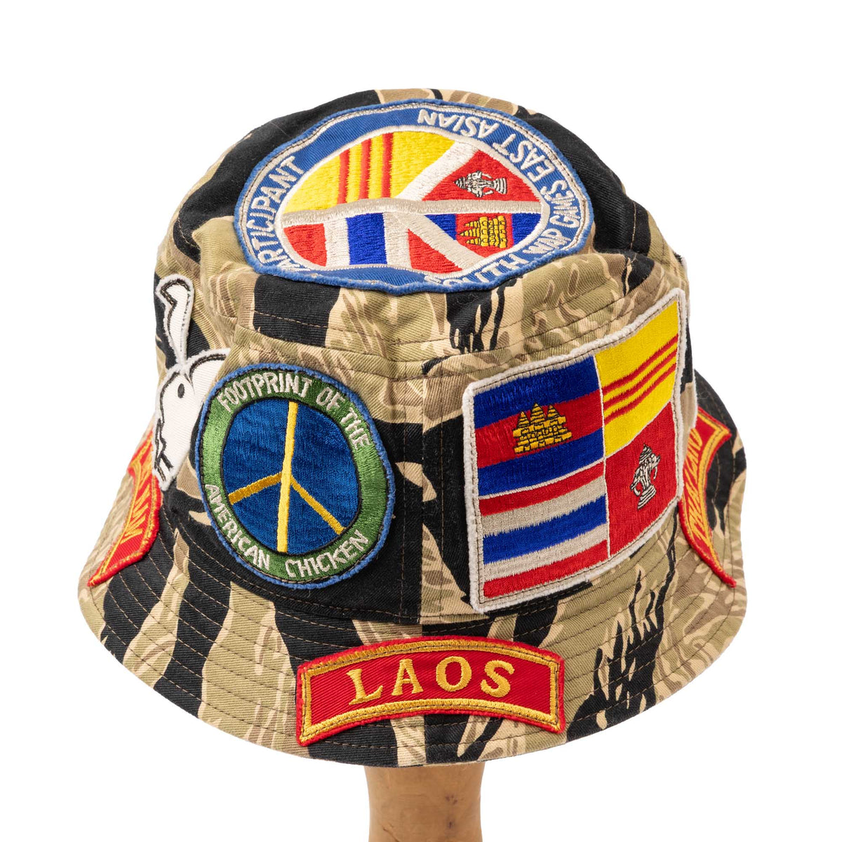 Buzz Rickson's Gold Tiger Stripe Hat Custom Black-Hat-Clutch Cafe