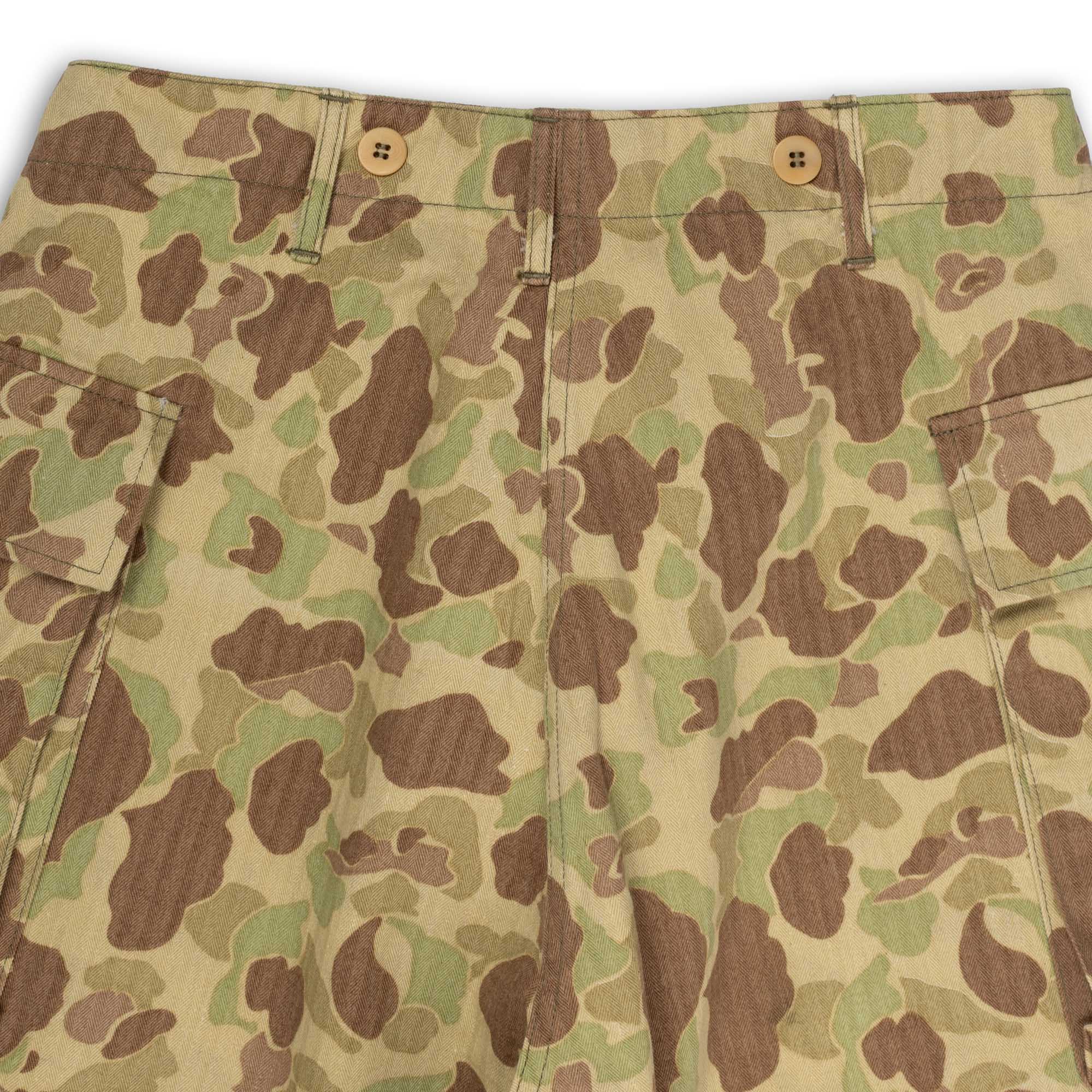 Buzz Rickson's Herringbone Twill Camouflage Shorts-Shorts-Clutch Cafe