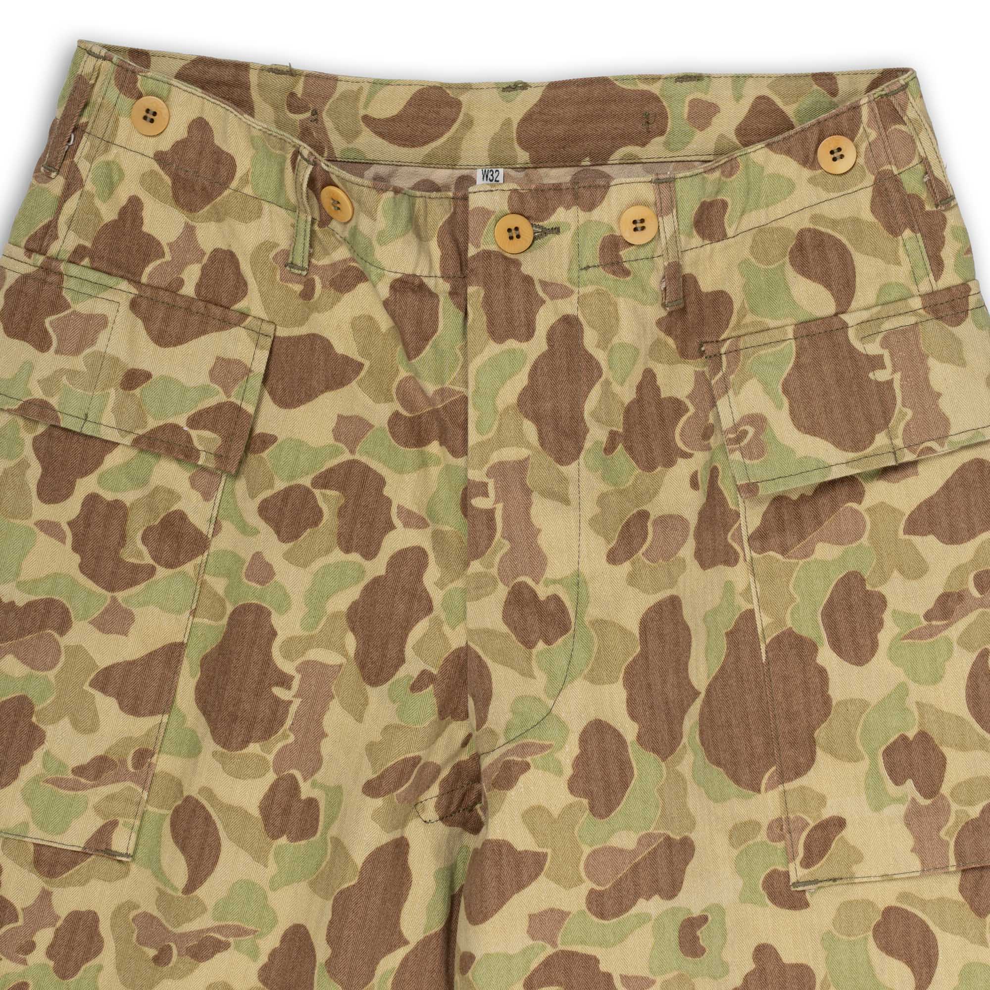 Buzz Rickson's Herringbone Twill Camouflage Shorts-Shorts-Clutch Cafe