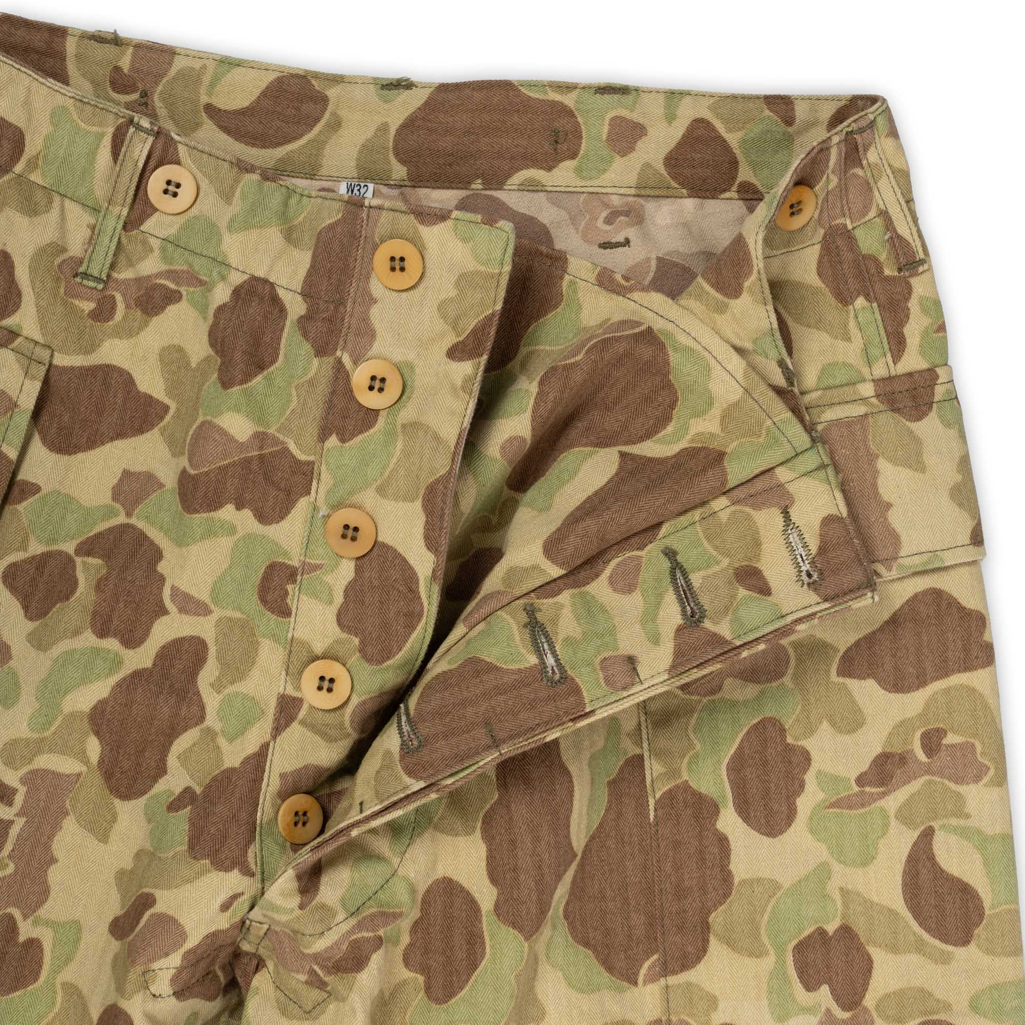 Buzz Rickson's Herringbone Twill Camouflage Shorts-Shorts-Clutch Cafe