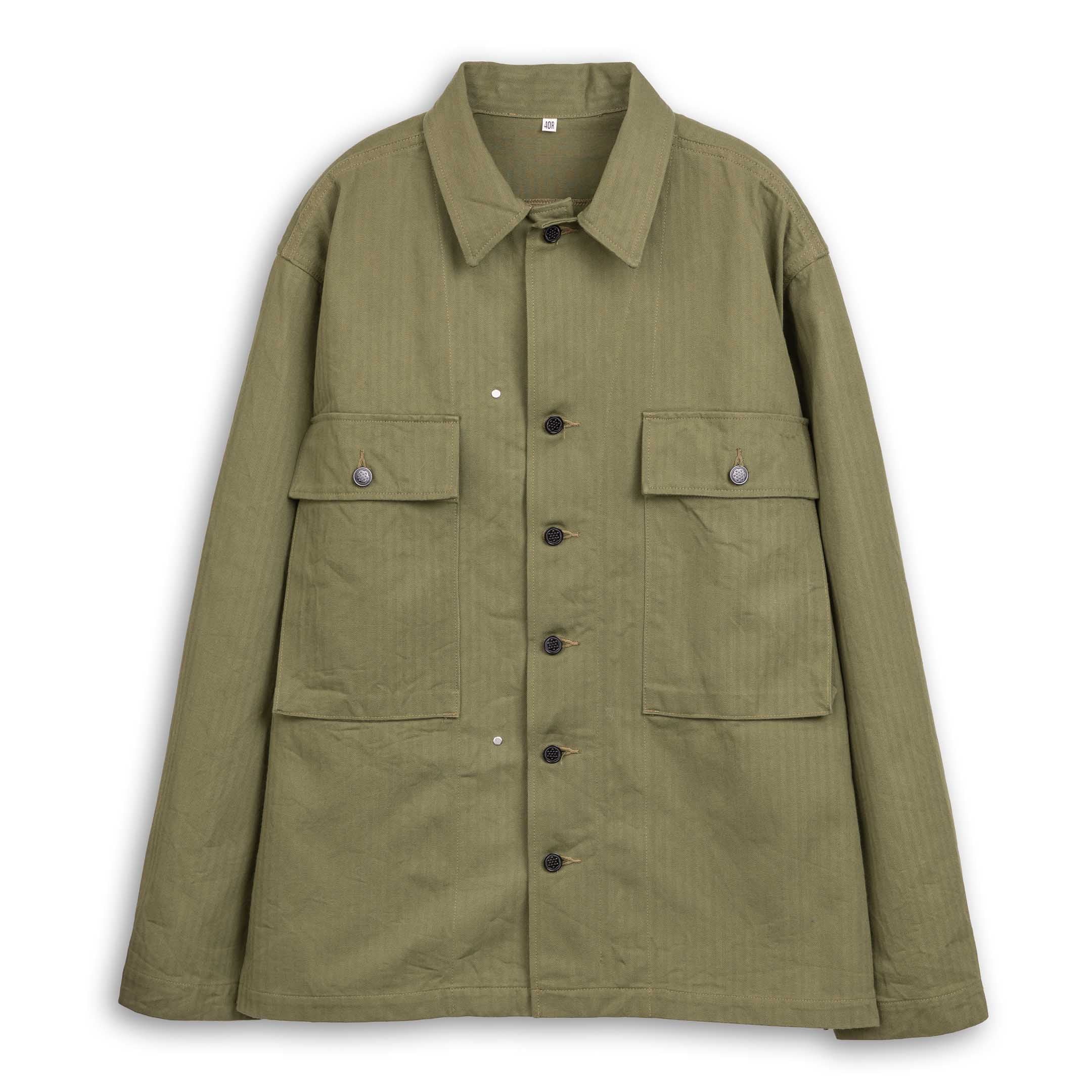 Buzz Rickson's Jackets, Herringone Twill Special Olive-Jacket-Clutch Cafe