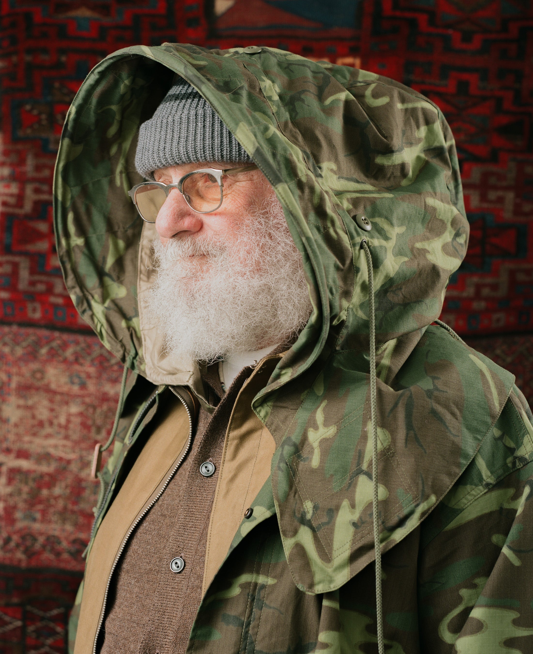 Buzz Rickson's M-65 Type Hood, ERDL Camouflage-Hood-Clutch Cafe