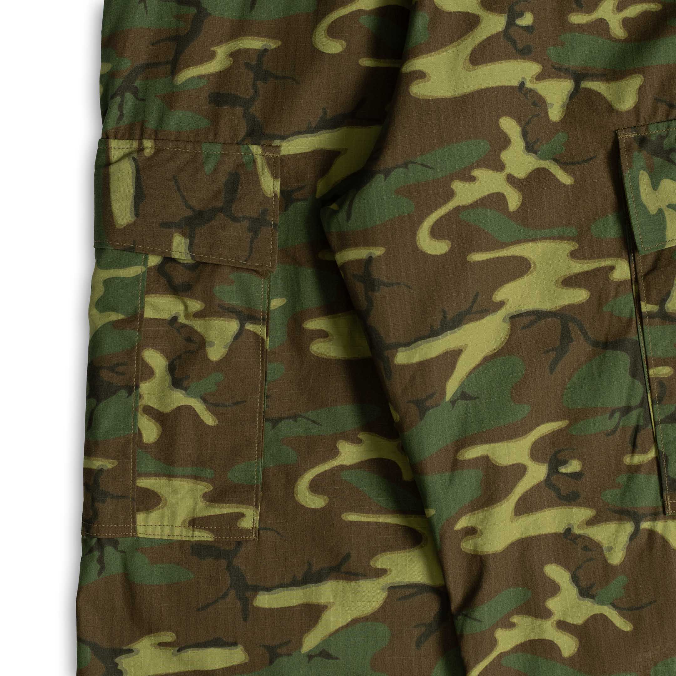 Buzz Rickson's Trousers, Man's, Camouflage, Cotton, Wind, Resistant, Poplin, Class 2-Trousers-Clutch Cafe