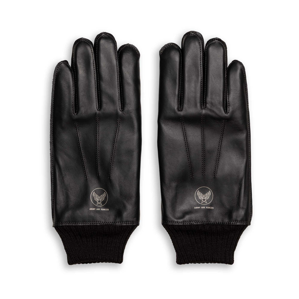 Buzz Rickson's William Gibson Type A-10 Gloves Black-Gloves-Clutch Cafe