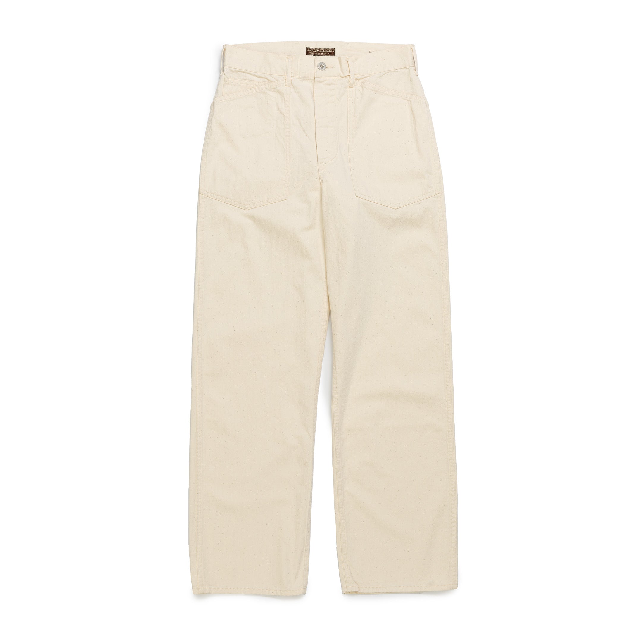 Buzz Rickson's Working Trousers White Twill-Trousers-Clutch Cafe