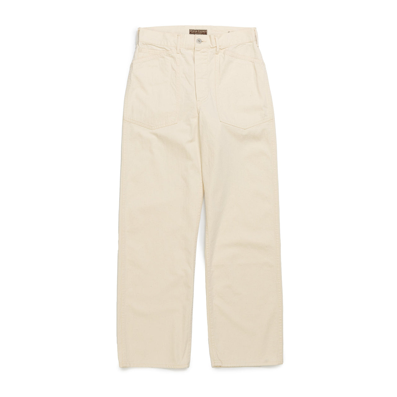 Buzz Rickson's Working Trousers White Twill-Trousers-Clutch Cafe