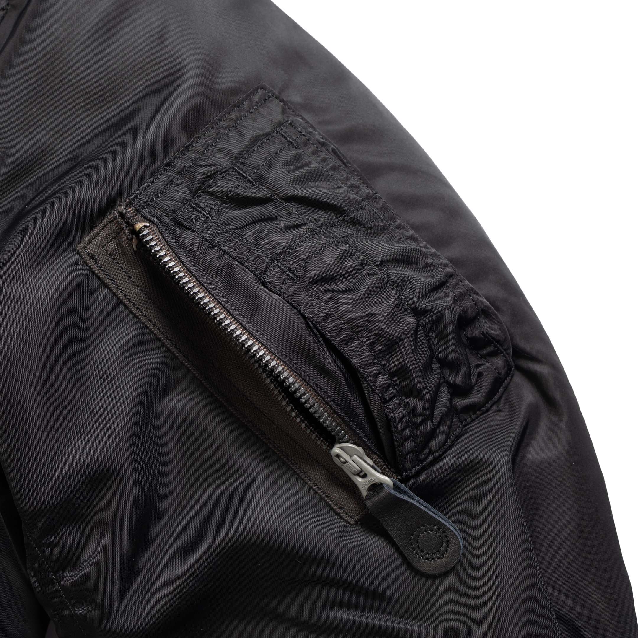 Buzz Rickson's x William Gibson MA-1 Albert Turner Black-Leather Jacket-Clutch Cafe