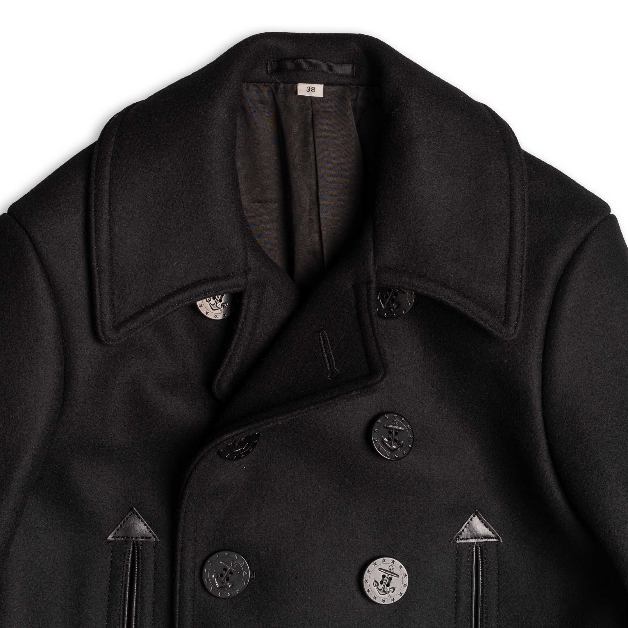 Buzz Rickson's x William Gibson Pea Coat Black – Clutch Cafe