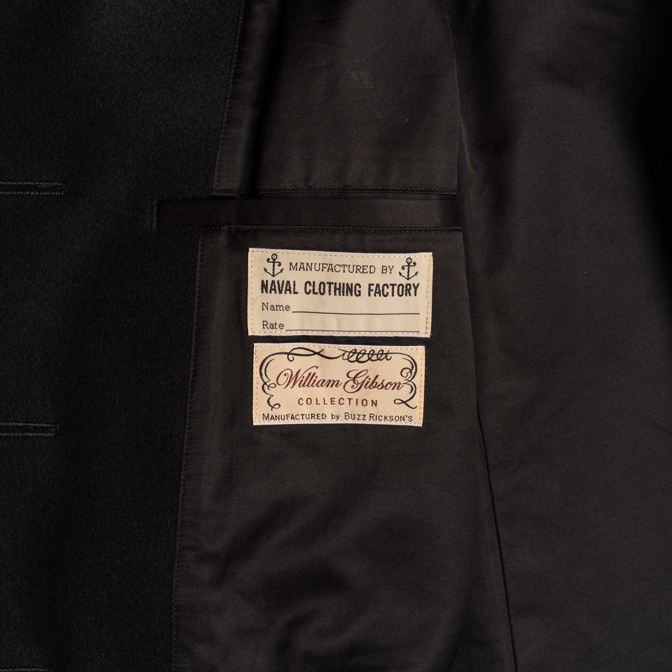 Buzz Rickson's x William Gibson Pea Coat Black-Jacket-Clutch Cafe