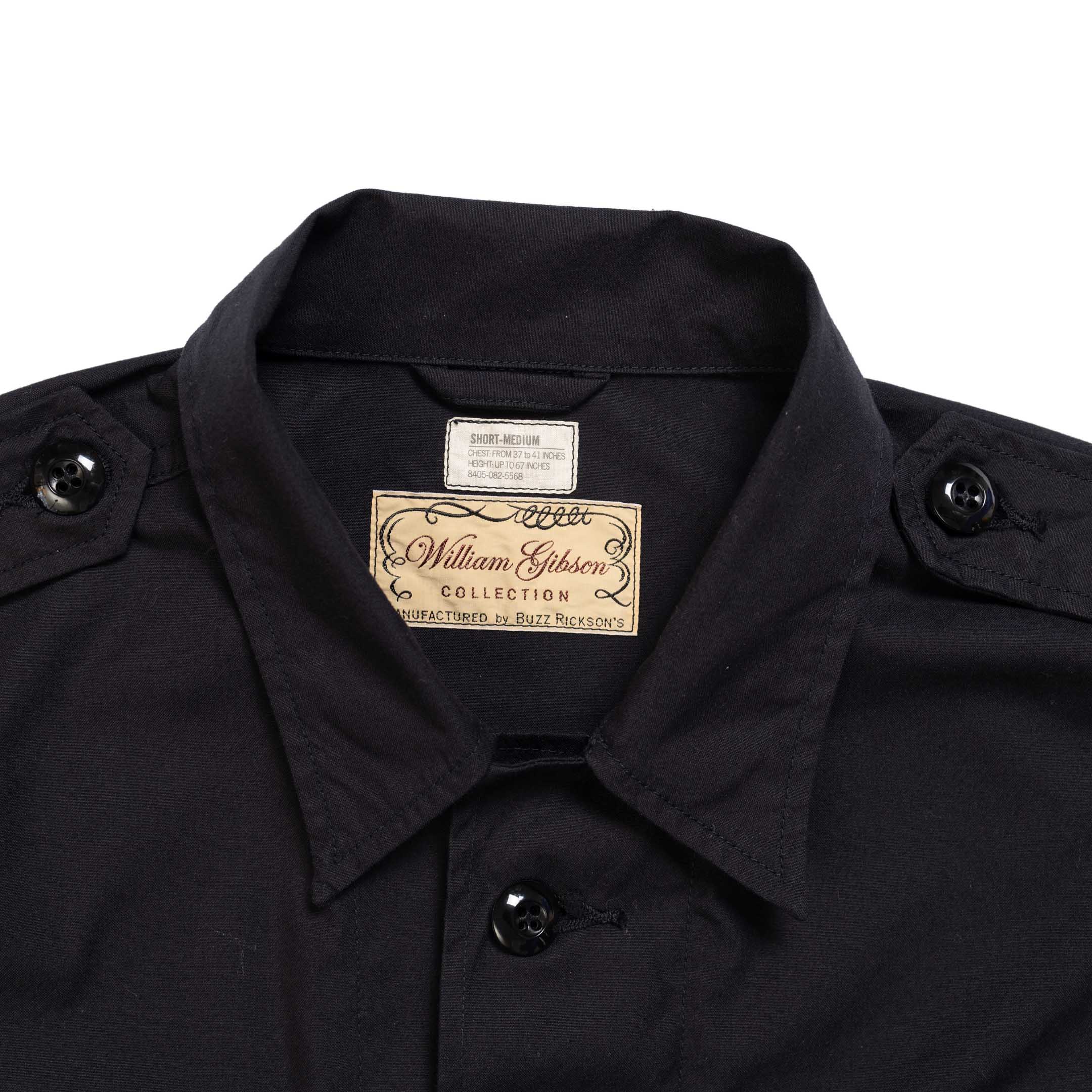 Buzz Rickson’s x William Gibson Tropical Combat Coat Black-Jacket-Clutch Cafe