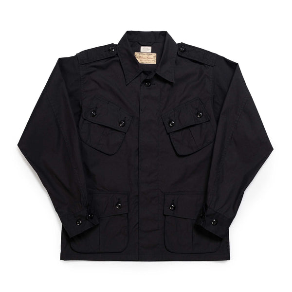 Buzz Rickson’s x William Gibson Tropical Combat Coat Black-Jacket-Clutch Cafe