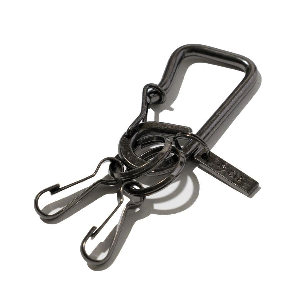 CIE Brass Key Fob - Carabiner Type - Black-Key Ring-Clutch Cafe