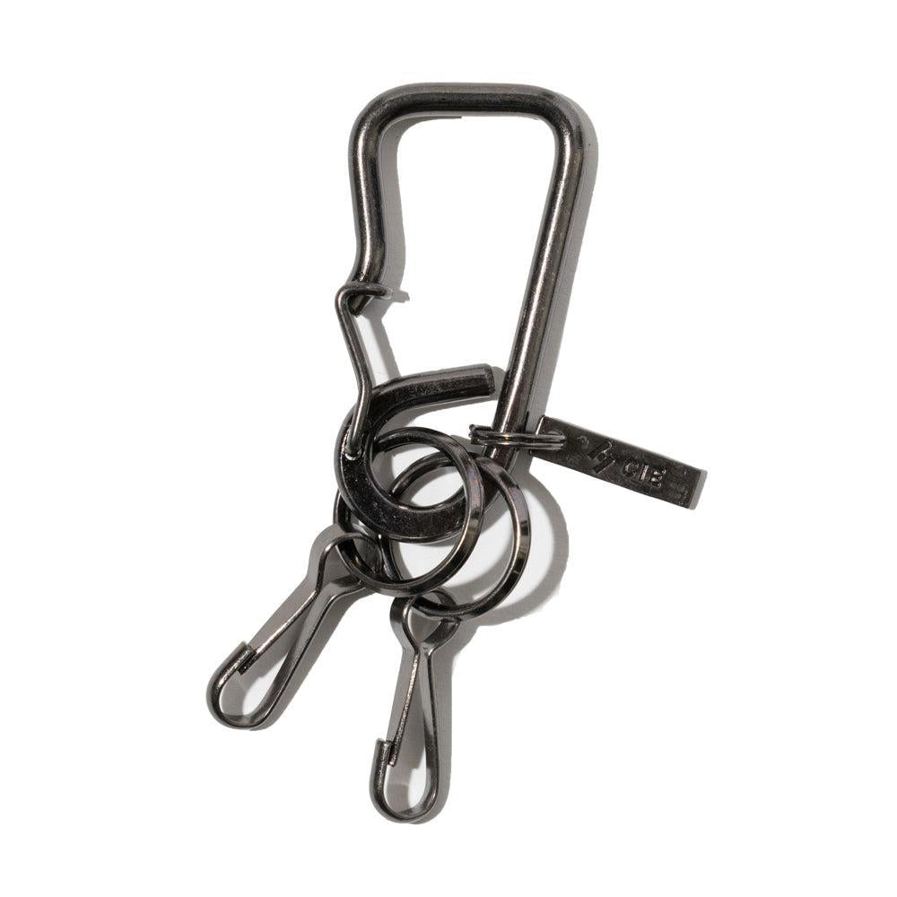 CIE Brass Key Fob - Carabiner Type - Black-Key Ring-Clutch Cafe
