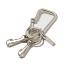 CIE Brass Key Fob - Carabiner Type - Nickel-Key Ring-Clutch Cafe