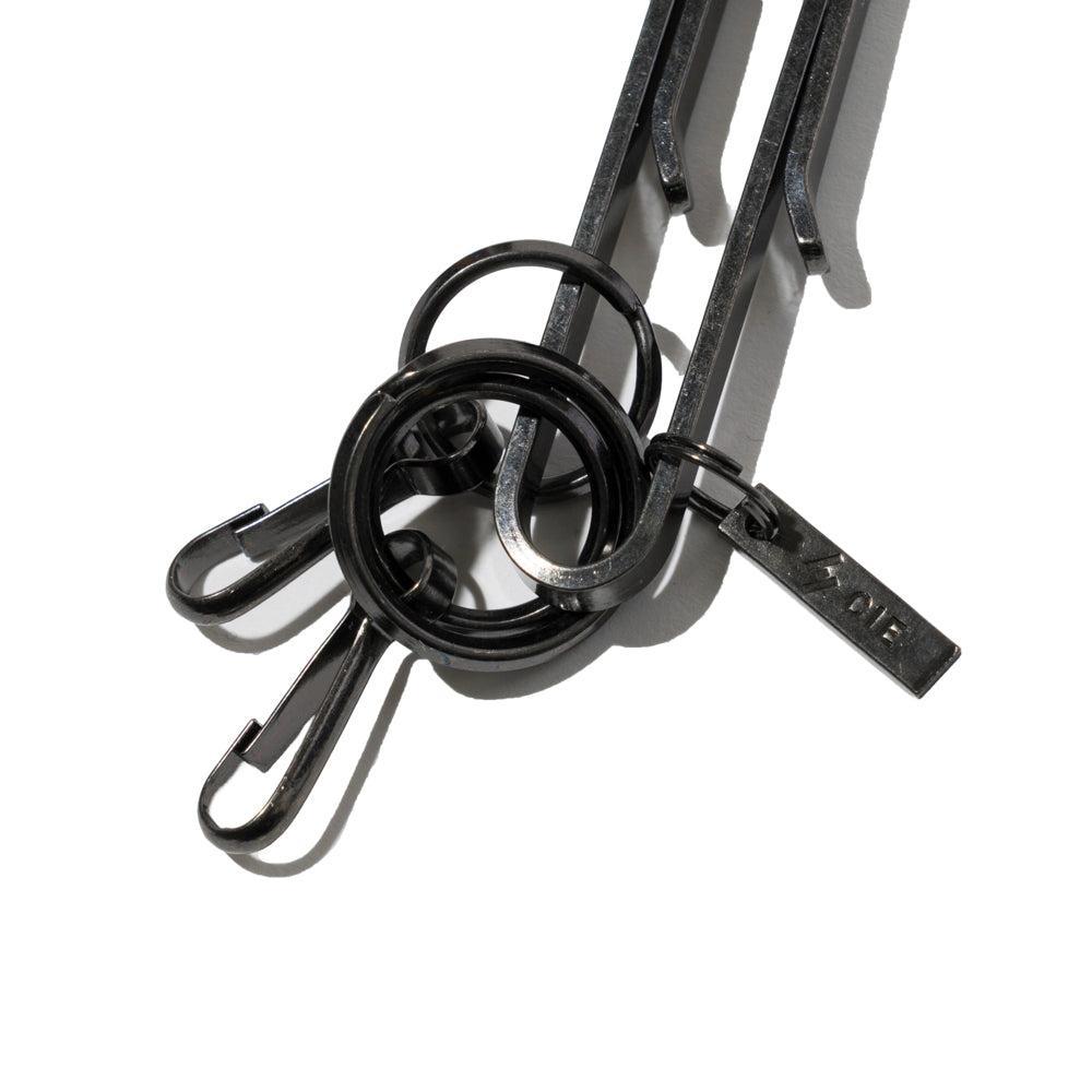 CIE Brass Key Fob - Clip Type - Black-Key Ring-Clutch Cafe