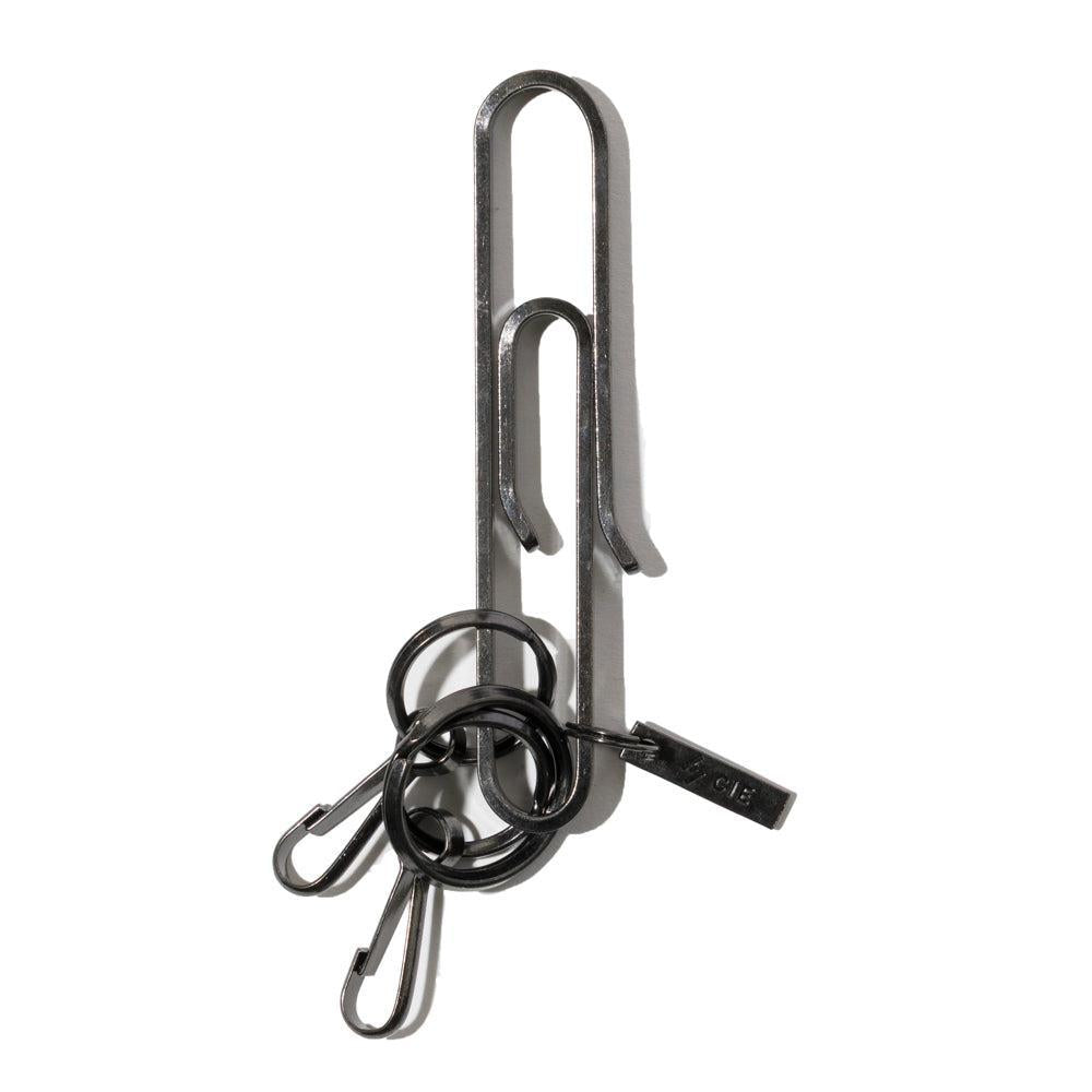 CIE Brass Key Fob - Clip Type - Black-Key Ring-Clutch Cafe