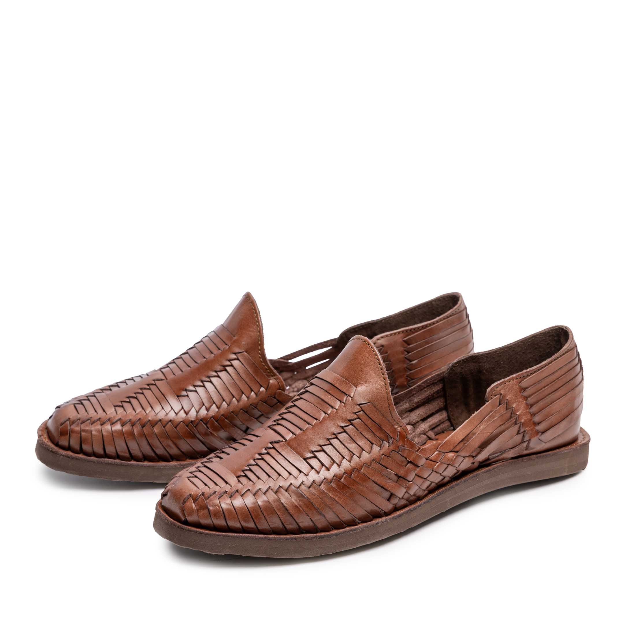 Chamula Cancun Sandal Brown 2-Sandal-Clutch Cafe