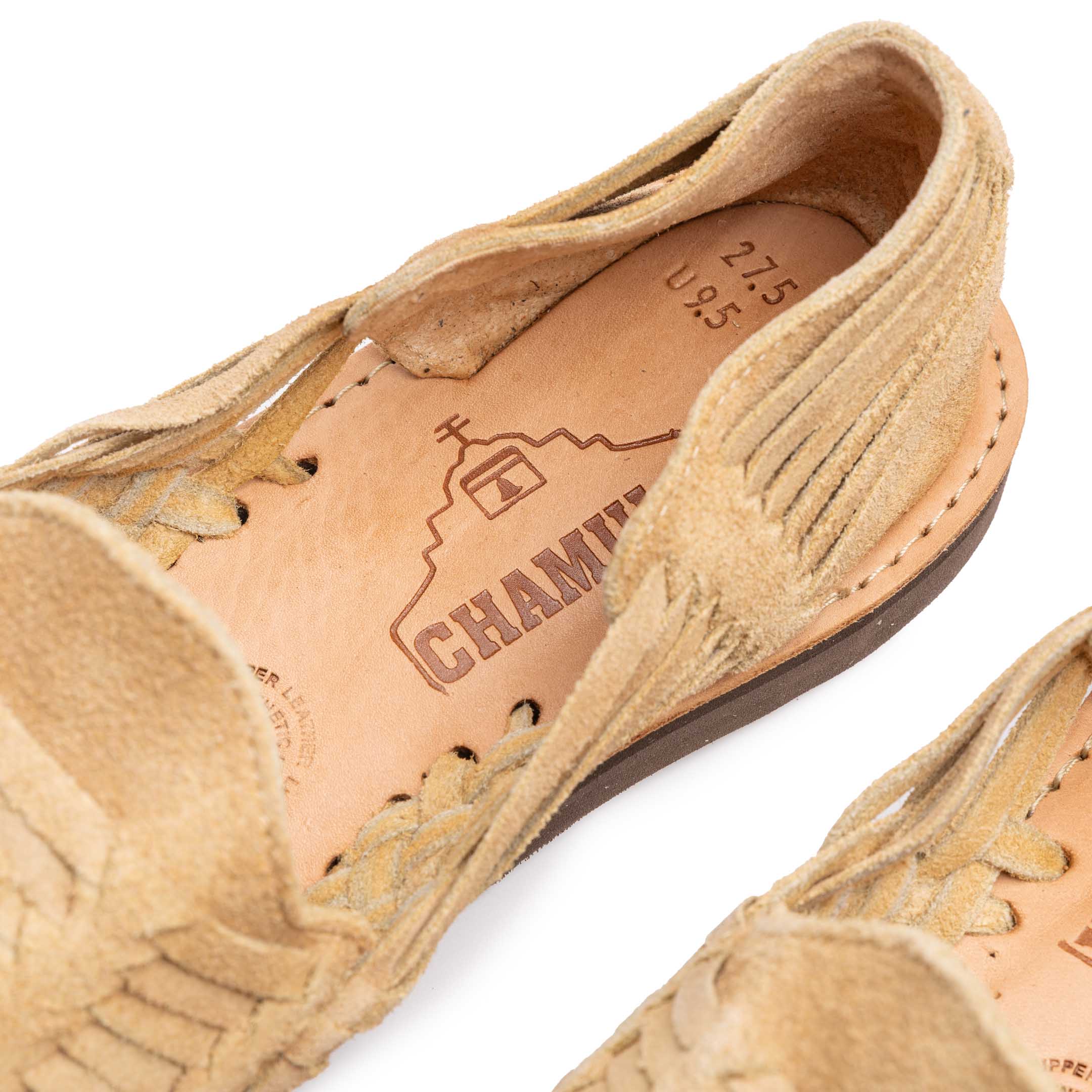 Chamula Cancun Sandal Khaki Suede-Sandal-Clutch Cafe