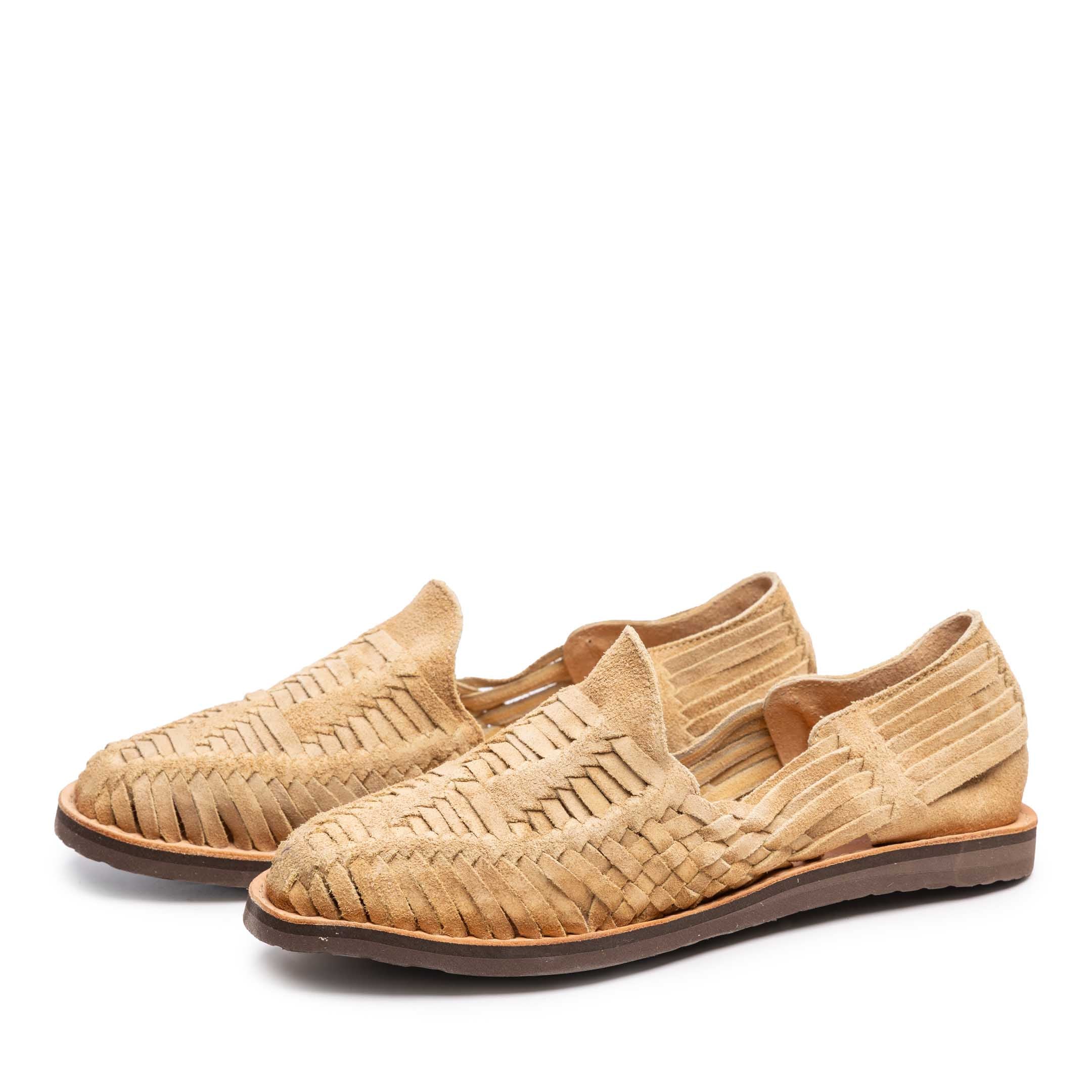 Chamula Cancun Sandal Khaki Suede-Sandal-Clutch Cafe