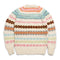 Chamula Fair Isle #8 Pullover Sweater Ivory-Knitwear-Clutch Cafe
