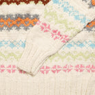 Chamula Fair Isle #8 Pullover Sweater Ivory-Knitwear-Clutch Cafe