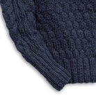 Chamula Fisherman Turtleneck Pullover Dark Navy-Knitwear-Clutch Cafe