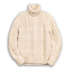 Chamula Fisherman Turtleneck Pullover Ivory-Knitwear-Clutch Cafe