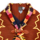 Chamula Merino Wool Blanket Poncho Antique Star Royal-Poncho-Clutch Cafe