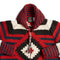 Chamula Navajo Diamond Zipper Cardigan Red-Knitwear-Clutch Cafe