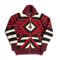 Chamula Navajo Diamond Zipper Cardigan Red-Knitwear-Clutch Cafe