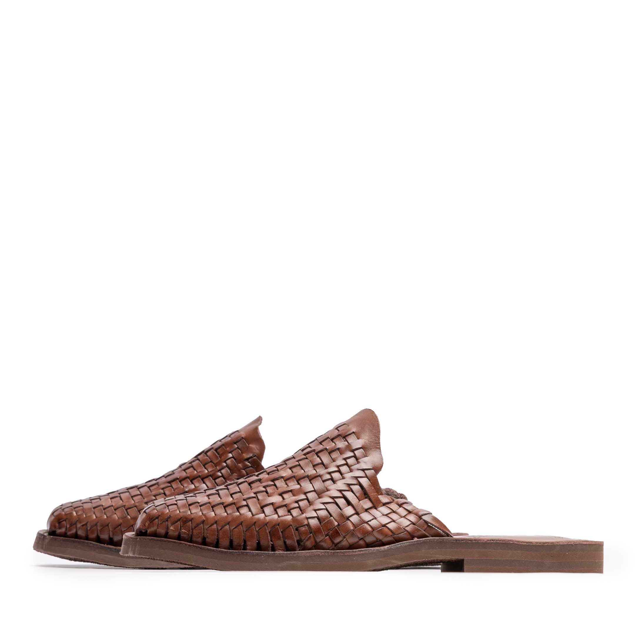Chamula Polanco Sandal Brown 2-Sandal-Clutch Cafe