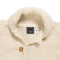 Chamula Shawl Collar Loop Button Cardigan Ivory-Knitwear-Clutch Cafe